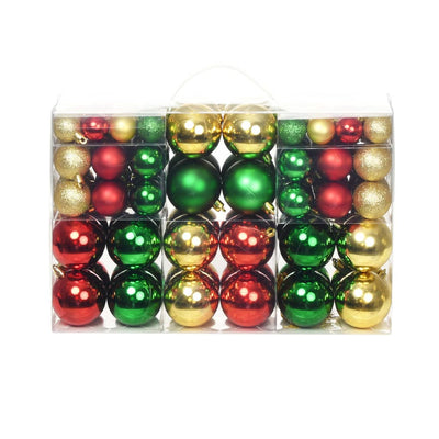 Vidaxl Balls de Navidad 100 St Red Golden Green Green