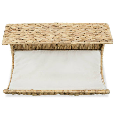 Vidaxl kattenbed met kussen 37x20x20 cm waterhyacint