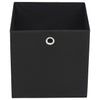 Cajas de almacenamiento de Vidaxl 4 PCS 32X32X32 CM Fabric no tejida Negro