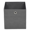 Cajas de almacenamiento de Vidaxl 4 PCS 32X32X32 CM Fabric no tejida gris