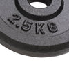 Vidaxl Halter Discs 8 ST 8x2,5 kg Cast in ghisa