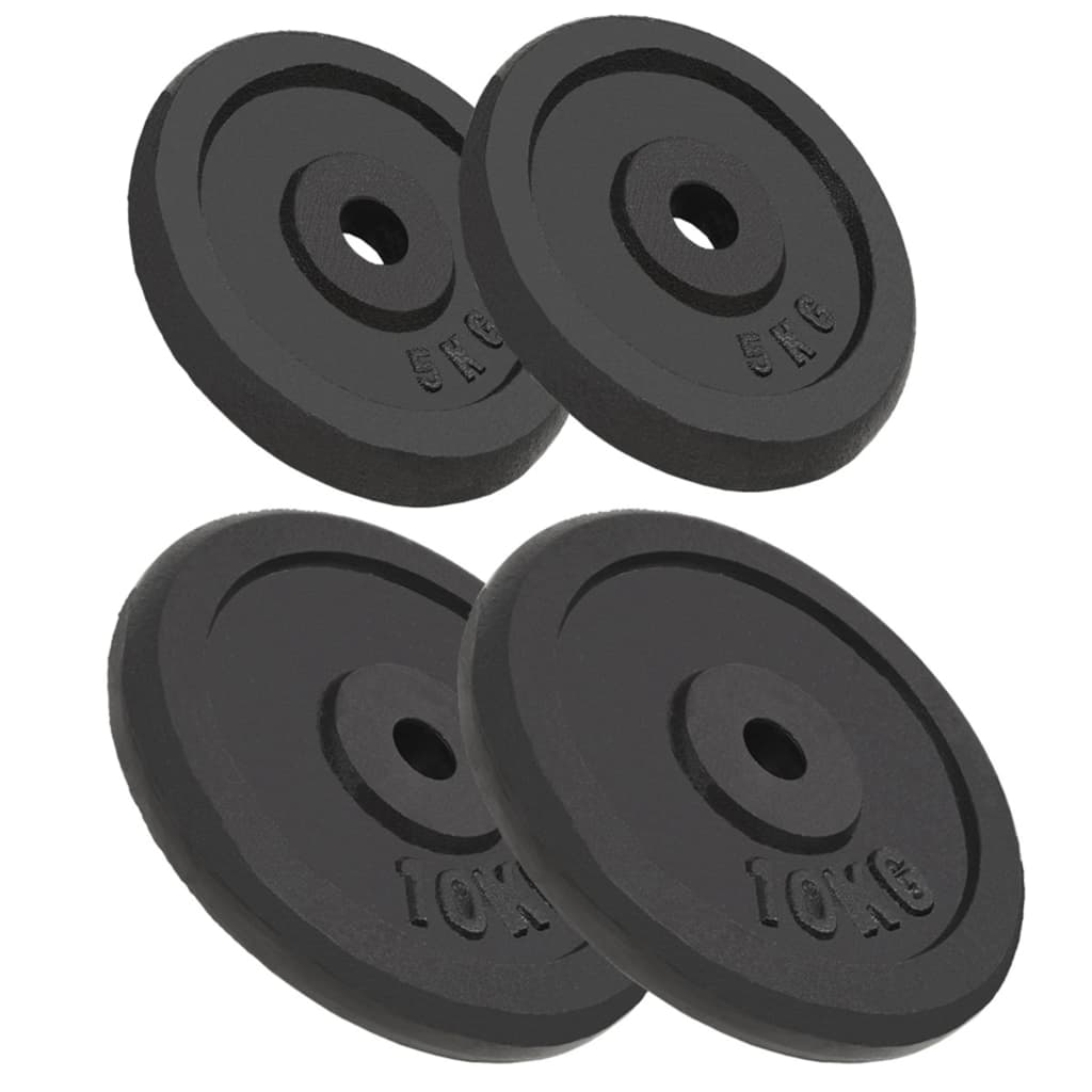 Vidaxl Halter Dischi 4 PC 2x10 kg e 2x5 kg in ghisa