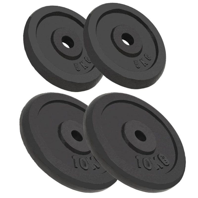 Vidaxl Halter Dischi 4 PC 2x10 kg e 2x5 kg in ghisa