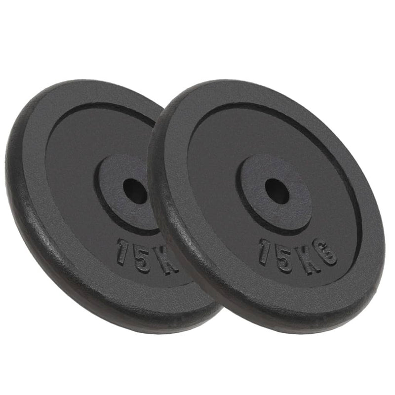 Vidaxl Halter Dischi 2 pezzi 2x15 kg in ghisa