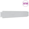 Vidaxl Grassboard da 10 pezzi da 100x20 cm in acciaio zincato