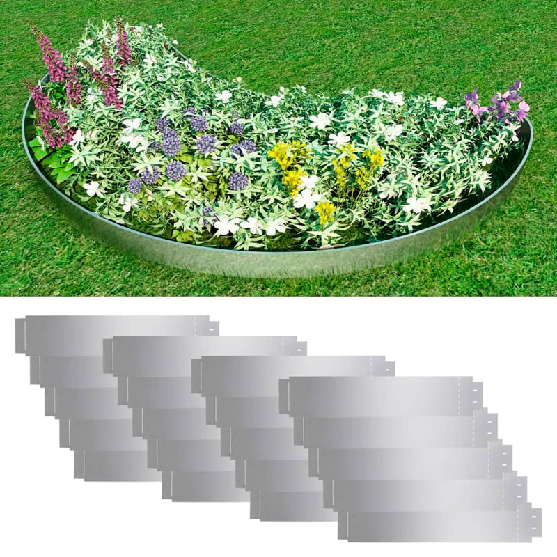 Vidaxl Grassboard 20 St 100x20 cm Acciaio zincato