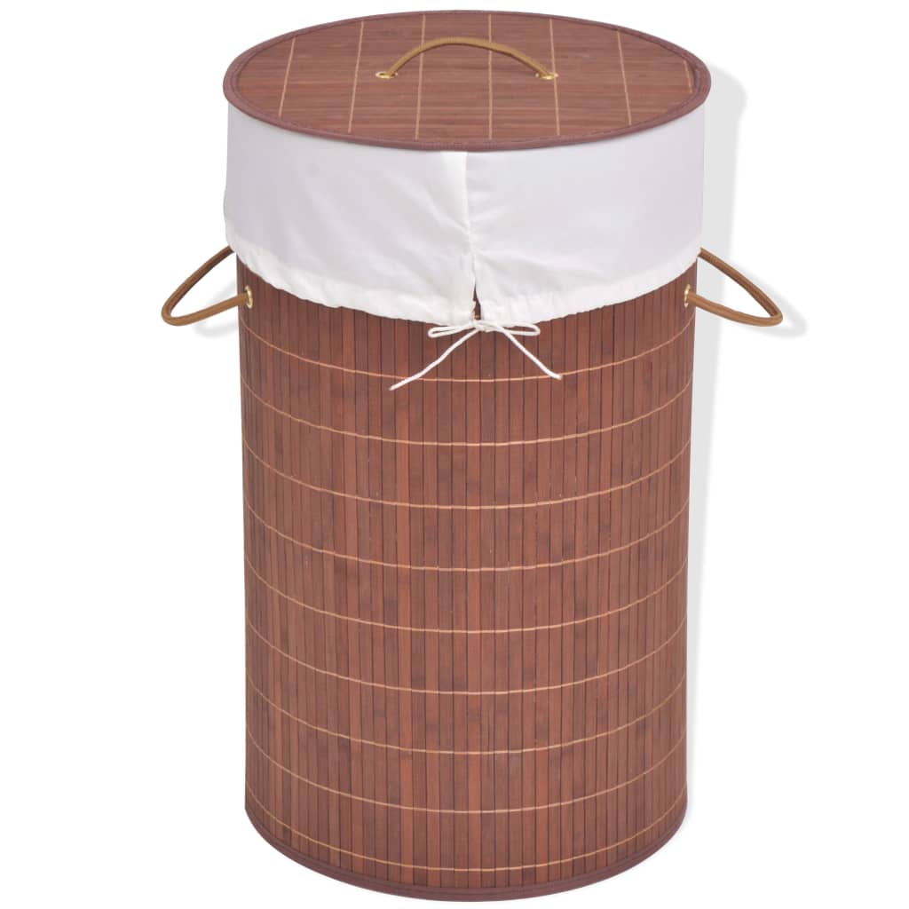 Vidaxl Laundry Ceste intorno a Bamboo Brown
