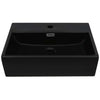 Vidaxl Washbasin con agujero de grifo 51.5x38.5x15 cm de cerámica negra