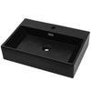 Vidaxl Washbasin con agujero de grifo 76x42.5x14.5 cm de cerámica negra