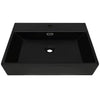 Vidaxl Washbasin con agujero de grifo 76x42.5x14.5 cm de cerámica negra