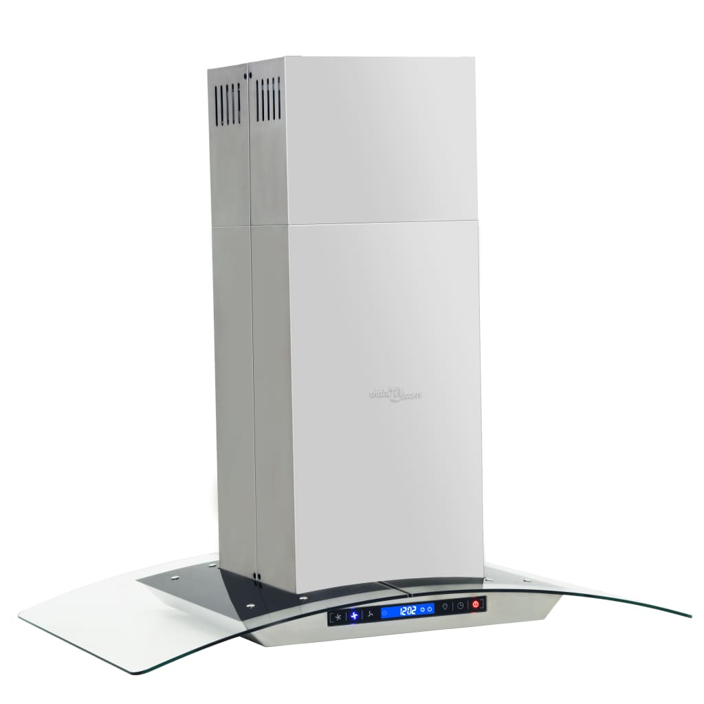 Vidaxl Island Extractor LCD Schermale Sensore 756 M³ U LED 90 cm