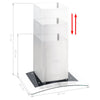 Vidaxl Wall Extractor Hood 756 m³ U LED 60 cm de acero inoxidable