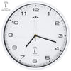 Reloj de pared Vidaxl con White de 31 cm de 31 cm, impulsado por radio de cuarzo