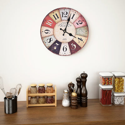 Vidaxl Reloj Vintage Estilo Vintage 30 cm Multi -Colored