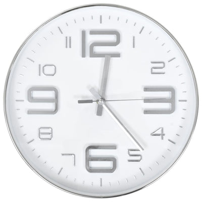 Orologio da parete Vidaxl 30 cm di colore argento