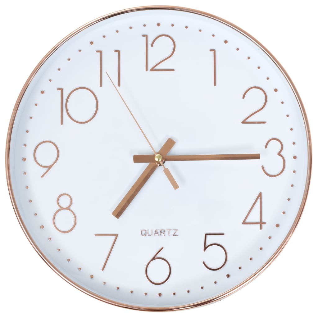 Vidaxl Wall Clock 30 cm rosé oro