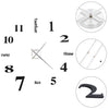 Vidaxl 3D Wall Clock 100 cm xxl Black moderno