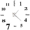 Vidaxl 3D Wall Clock 100 cm xxl Black moderno