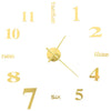 Vidaxl 3D Reloj de pared 100 cm XXL Modern Gold Colored