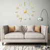 Vidaxl 3D Reloj de pared 100 cm XXL Modern Gold Colored