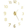 Vidaxl 3D Reloj de pared 100 cm XXL Modern Gold Colored