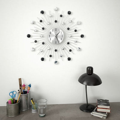 Reloj de pared Vidaxl con mecanismo de cuarzo de 50 cm Diseño moderno