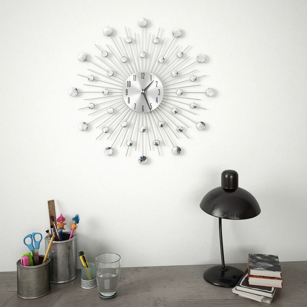 Reloj de pared Vidaxl con mecanismo de cuarzo de 50 cm Diseño moderno