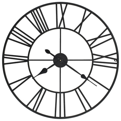 Vidaxl Reloj Vintage Estilo con mecanismo de cuarzo xxl 80 cm de metal
