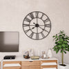 Vidaxl Reloj Vintage Estilo con mecanismo de cuarzo xxl 80 cm de metal