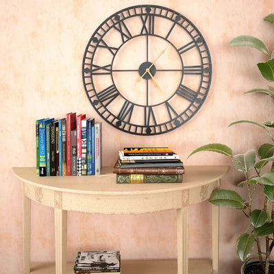 Vidaxl Reloj Vintage Estilo con mecanismo de cuarzo XXL 60 cm de metal