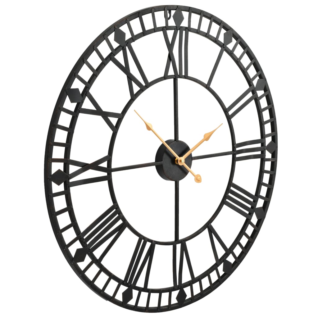 Vidaxl Reloj Vintage Estilo con mecanismo de cuarzo XXL 60 cm de metal