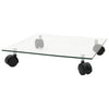 Vidaxl Plant Rollers cuadrado 35x35 cm de vidrio endurecido 2 STS