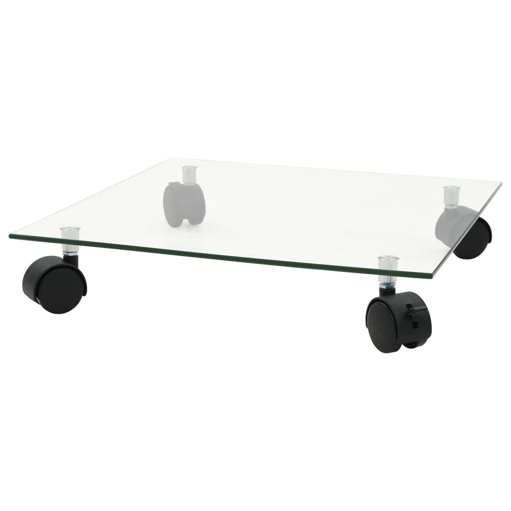Vidaxl Plant Rollers cuadrado 35x35 cm de vidrio endurecido 2 STS
