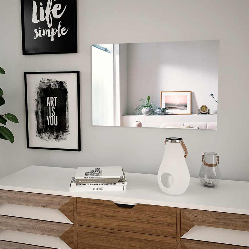 Vidaxl Specchio da parete Rettangolare 60x40 cm vetro