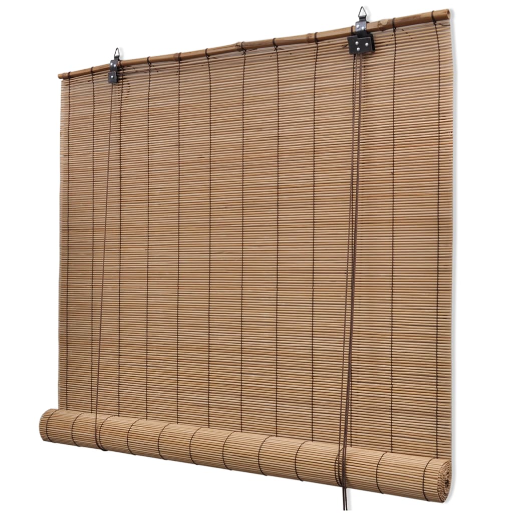 Vidaxl Roller Blind 150x160 cm Bamboo Brown