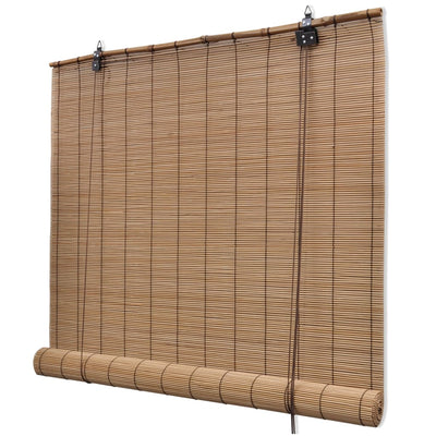 Vidaxl Roller Blind 150x160 cm Bamboo Brown