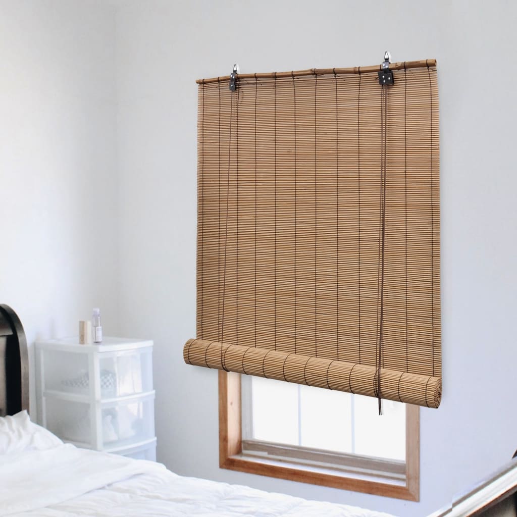 Vidaxl rullo cieco 140x220 cm Bamboo marrone