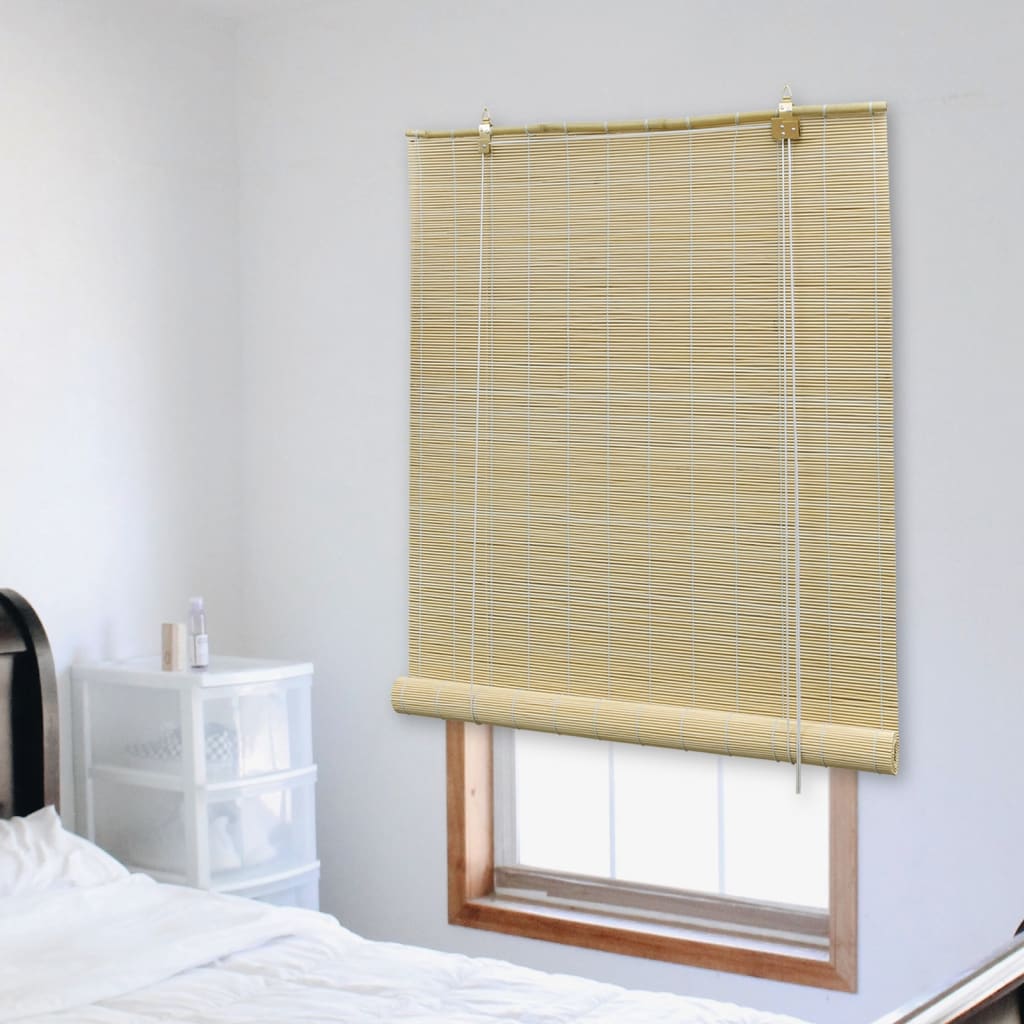 Vidaxl rullo cieco 80x220 cm bambù naturale