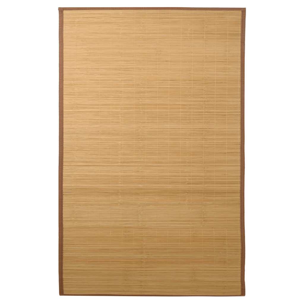 Vidaxl Carpet 100x160 cm Bamboo marrone