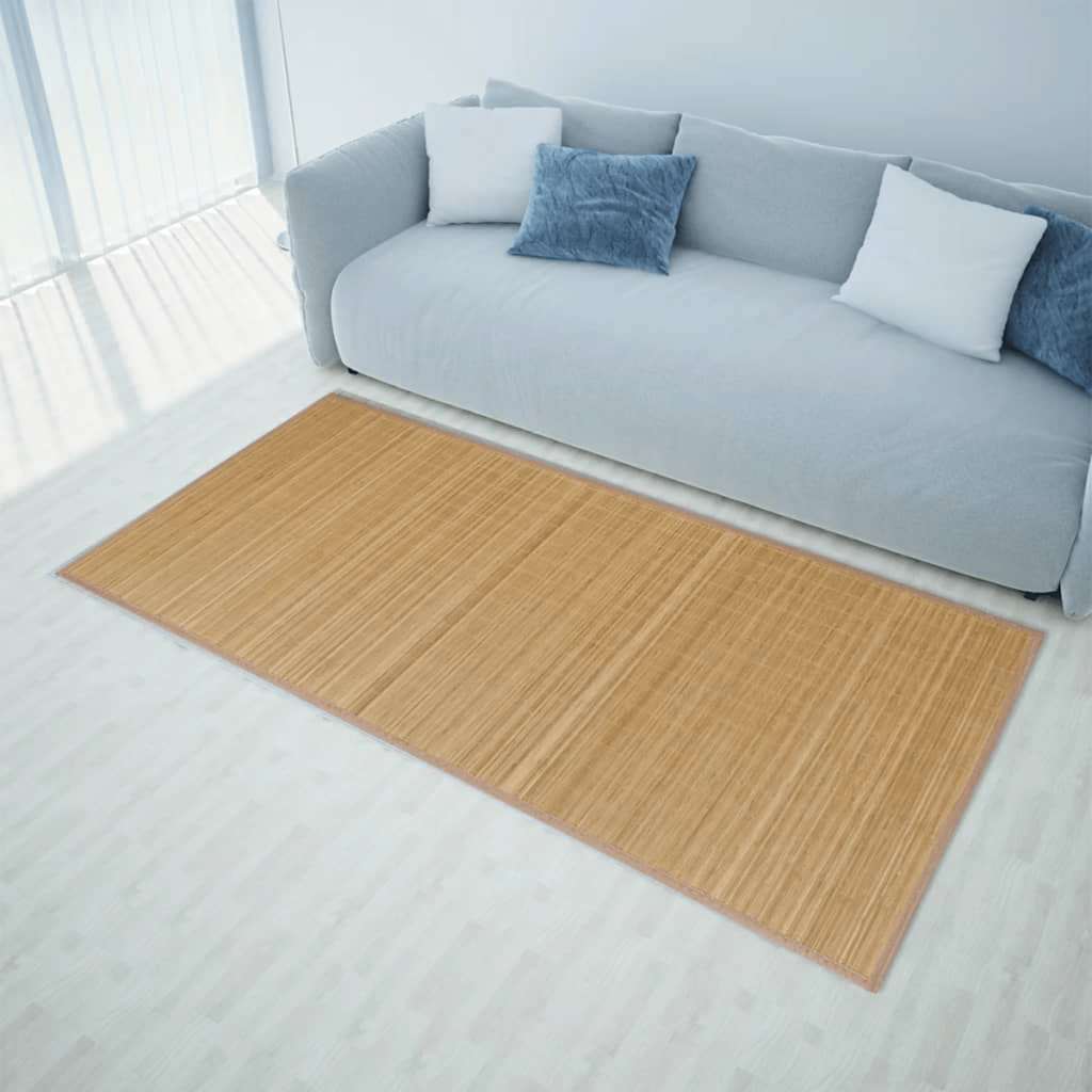 Vidaxl Carpet 160x230 cm Bamboo marrone
