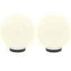 Lampade a lampadina a LED Vidaxl 2 pezzi round 20 cm PMMA