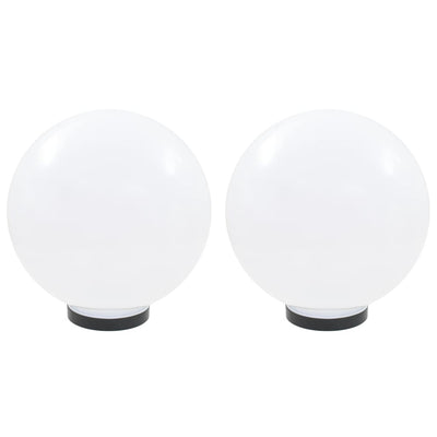 Vidaxl led-bollampen 2 st rond 30 cm pmma