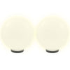 Lampade a lampadina a LED Vidaxl 2 pezzi round 30 cm PMMA