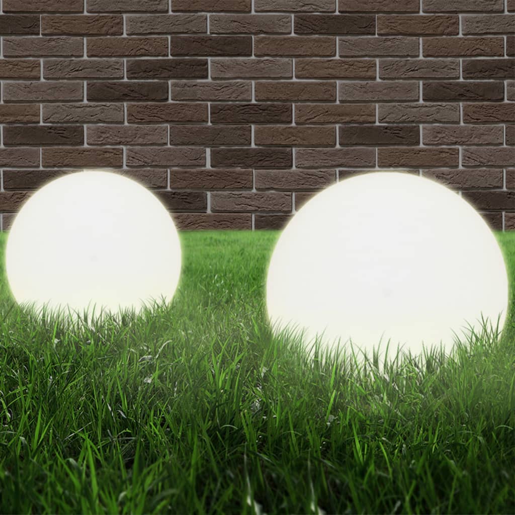 Lampade a lampadina a LED Vidaxl 2 pezzi round 30 cm PMMA