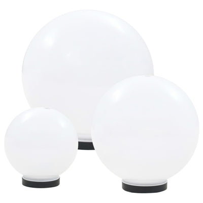 Lámparas de bombilla LED Vidaxl alrededor de 20 30 30 40 cm PMMA 3 PCS