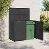 Archiviazione contenitore Vidaxl Double 148x80x111 cm Poly Rattan Black