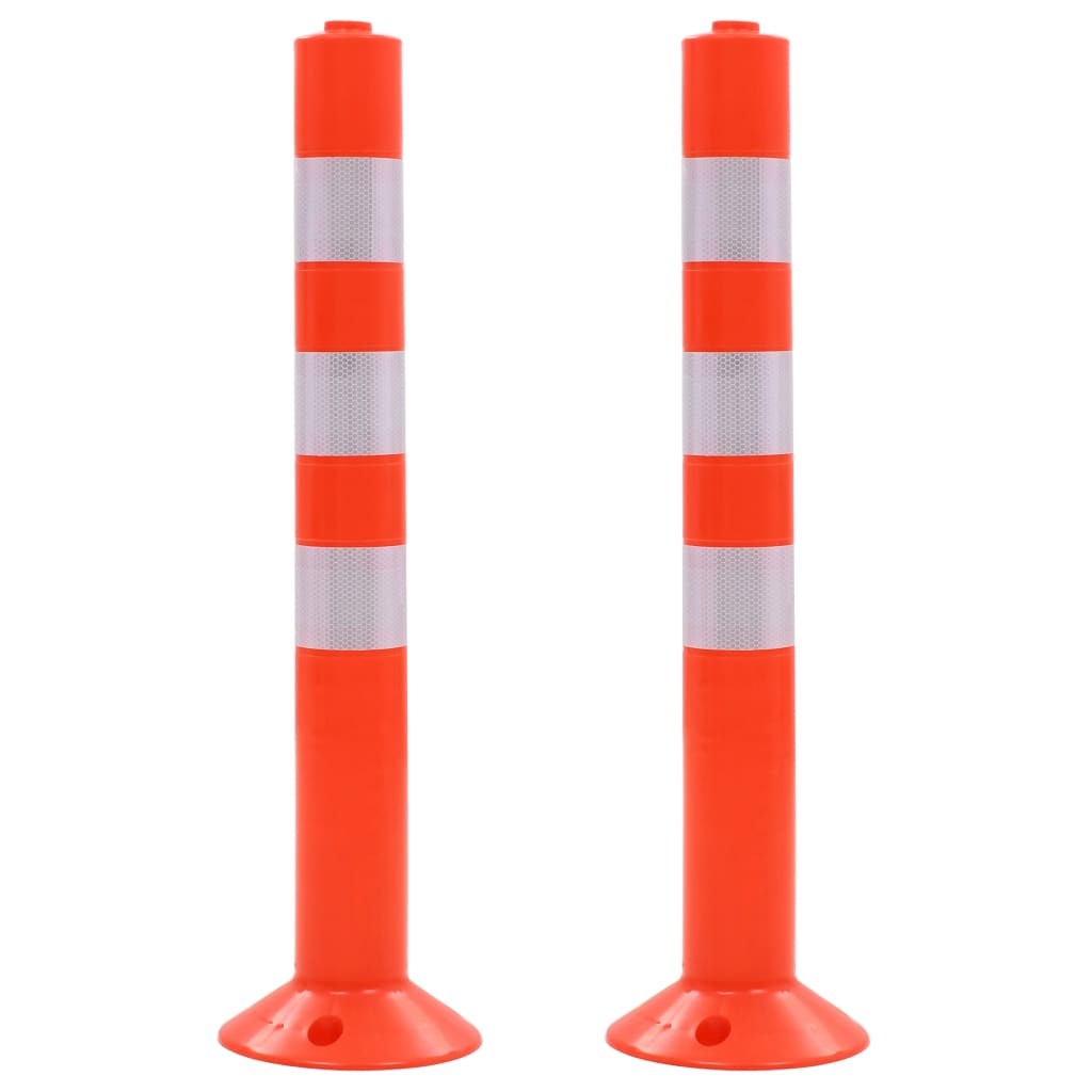 Vidaxl traffico pile 75 cm di plastica 2 m