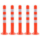 Vidaxl traffico pile da 75 cm in plastica 5 pezzi