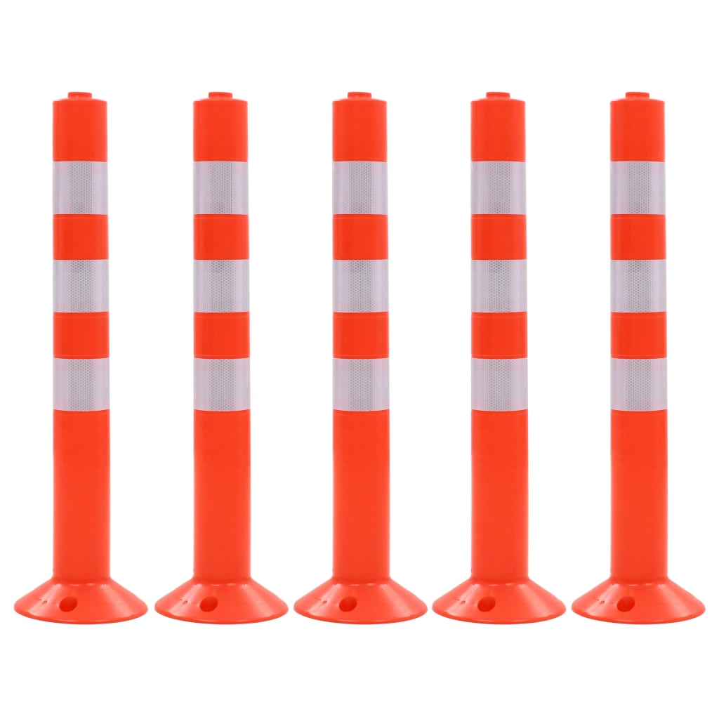 Vidaxl traffico pile da 75 cm in plastica 5 pezzi