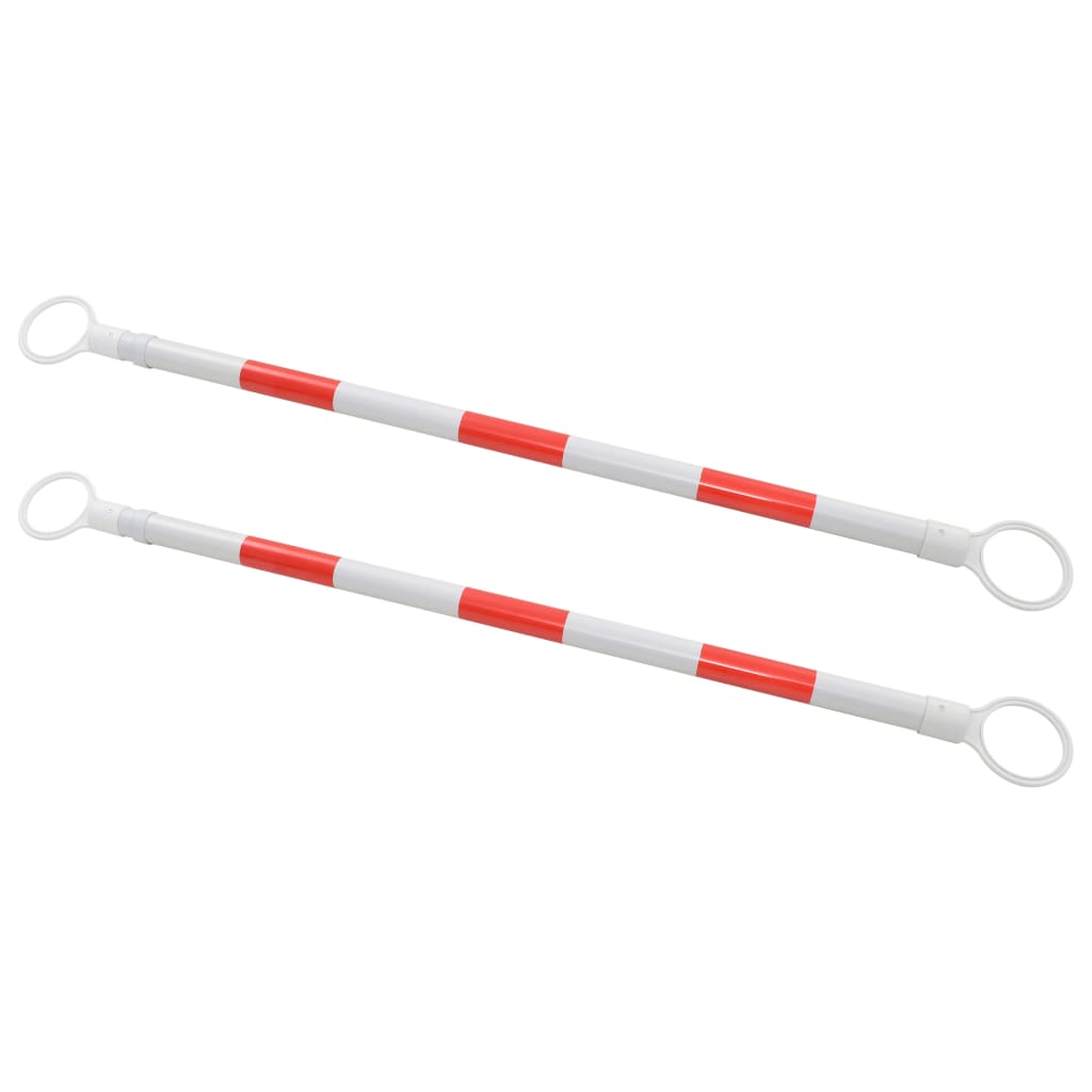 Vidaxl Pylon Rods Plegable 116-197 cm de plástico 2 STS